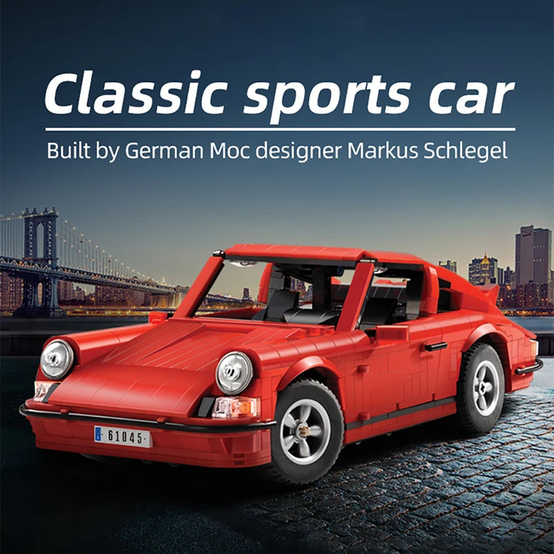 Voiture de Sport Classique CaDA – Kit Télécommandé à Construire (1429 pièces, Échelle 1:12.5)