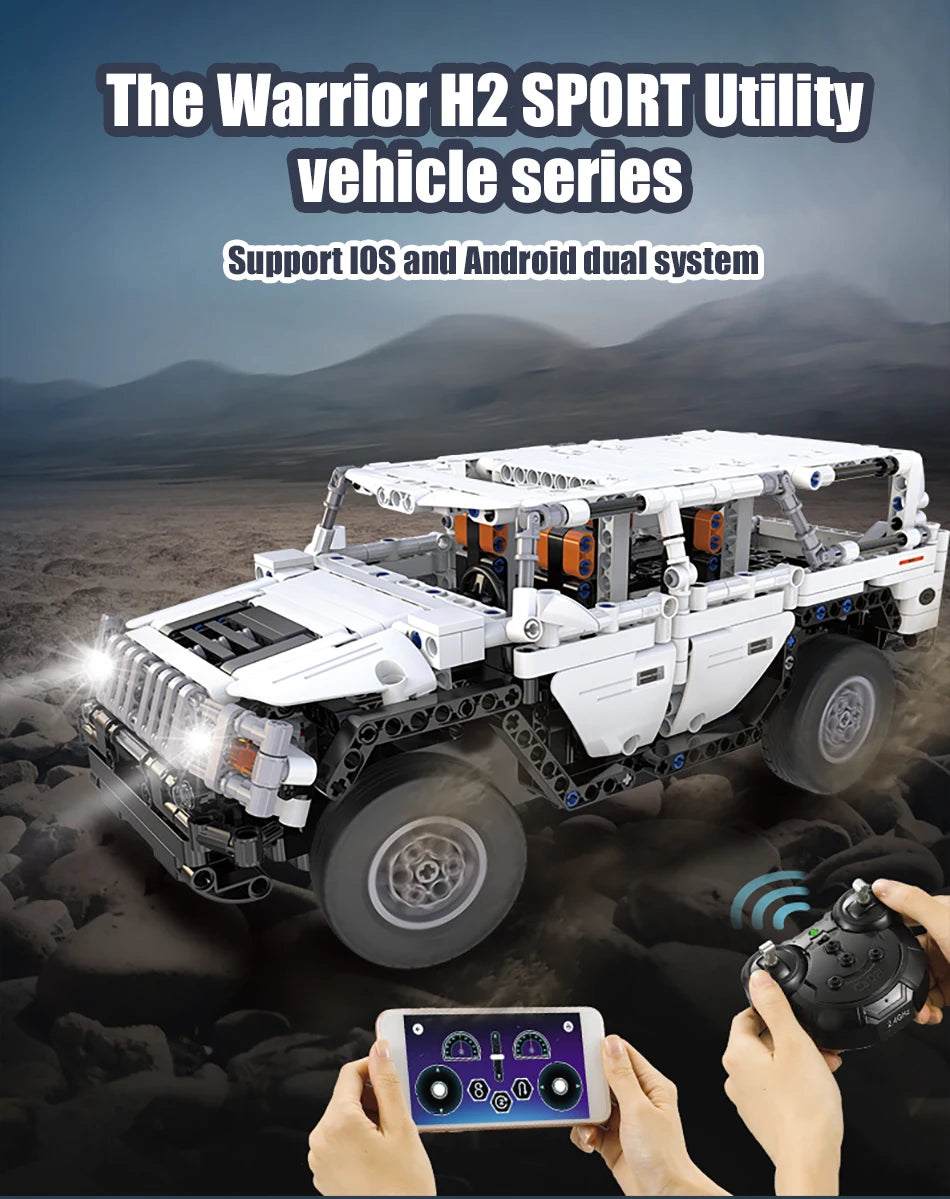 SUV Télécommandé CaDA – Warrior H2 (575 pièces)