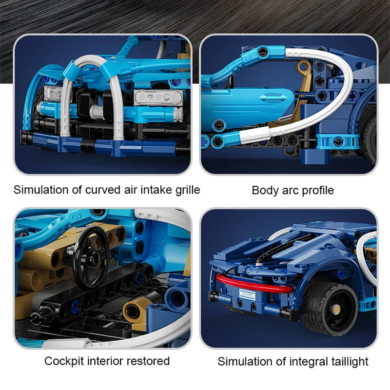 Voiture de Course Télécommandée CaDA – 387 pièces (3 Modèles au Choix)