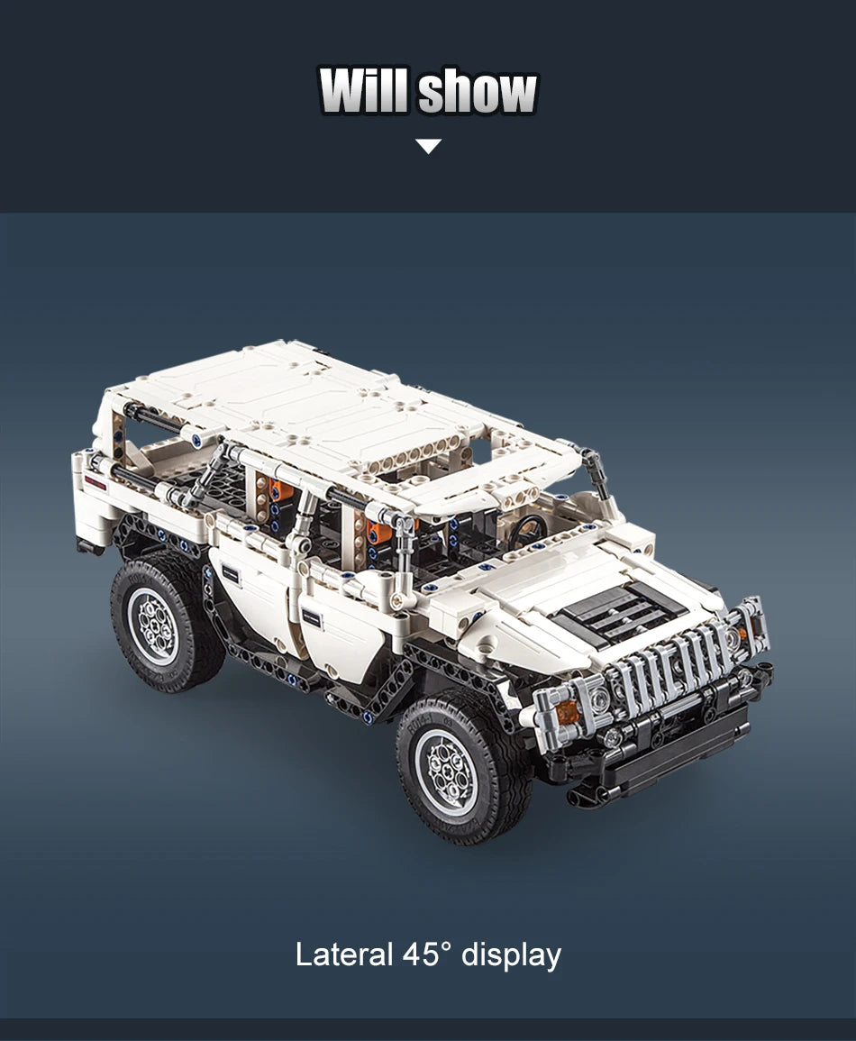 SUV Télécommandé CaDA – Warrior H2 (575 pièces)