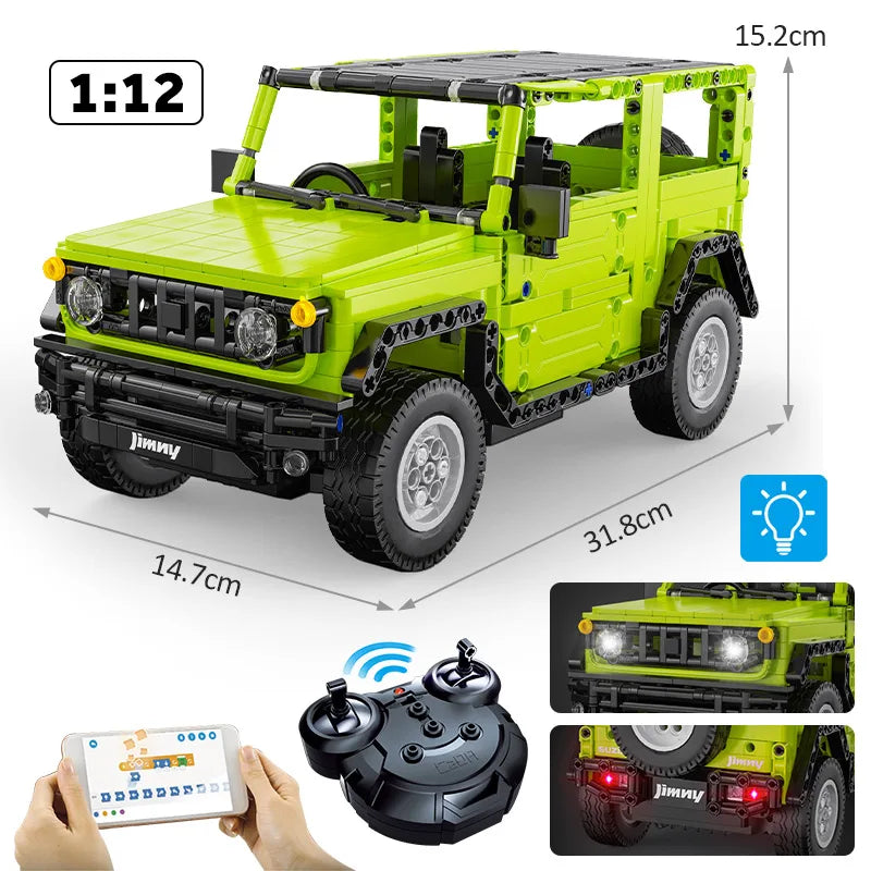 CaDA Suzuki Jimny RC – Voiture Off-Road Télécommandée à Construire (579 pièces)