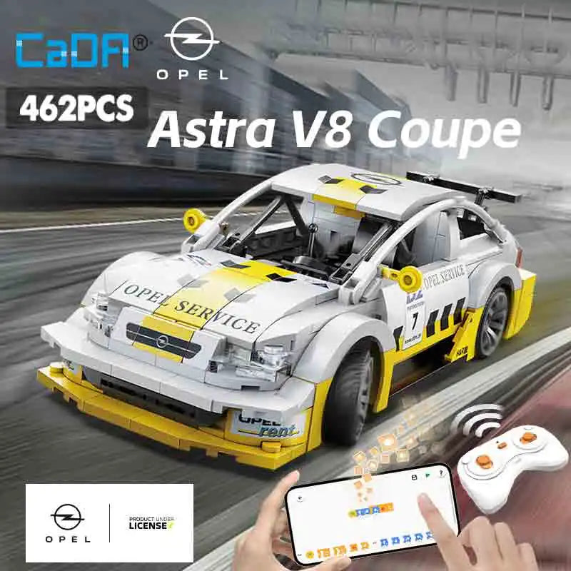 Voiture de Course Télécommandée CaDA – Opel Astra V8 Coupé (330 pièces)