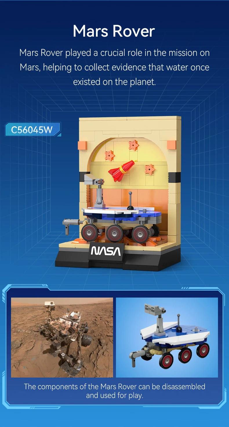 Mini Dioramas Officiels NASA à Construire – Collection Complète CaDA (6 modèles)