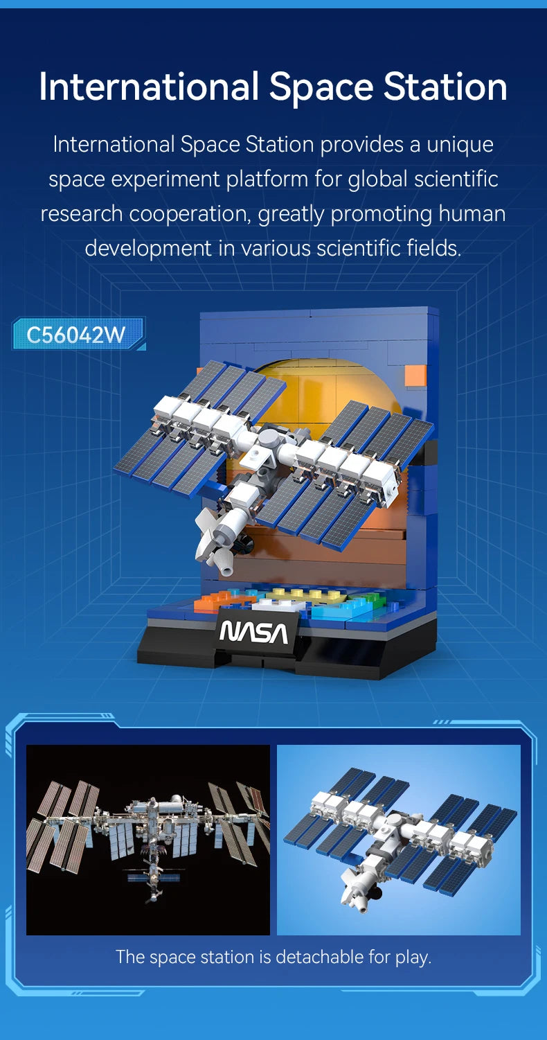 Mini Dioramas Officiels NASA à Construire – Collection Complète CaDA (6 modèles)