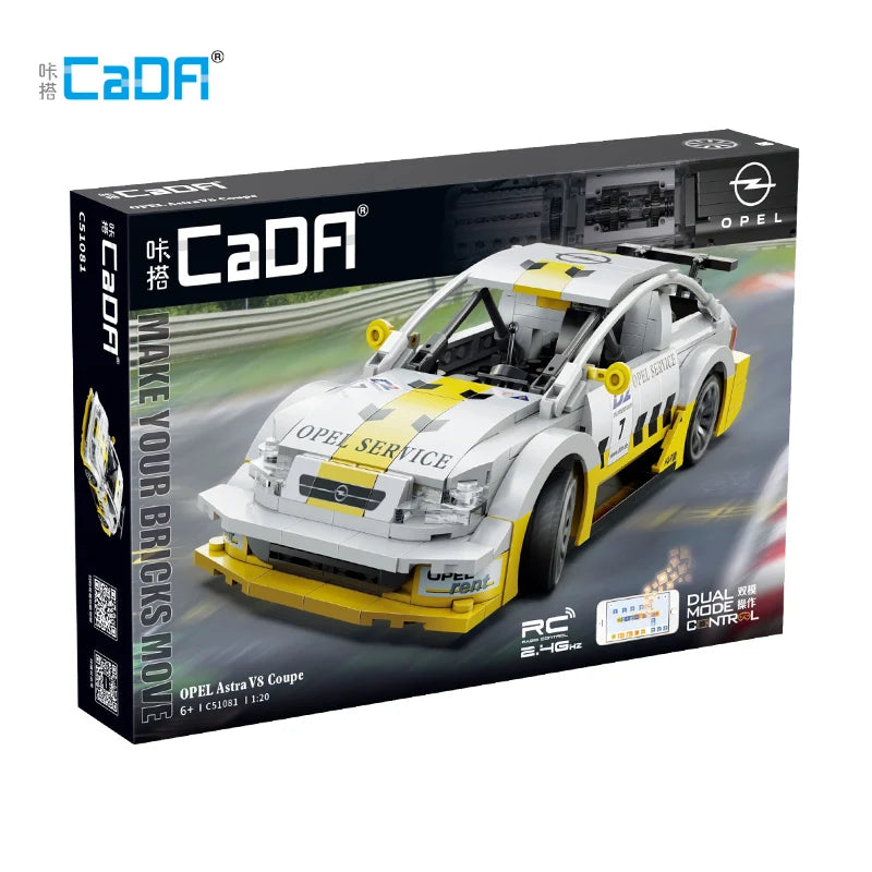 Voiture de Course Télécommandée CaDA – Opel Astra V8 Coupé (330 pièces)