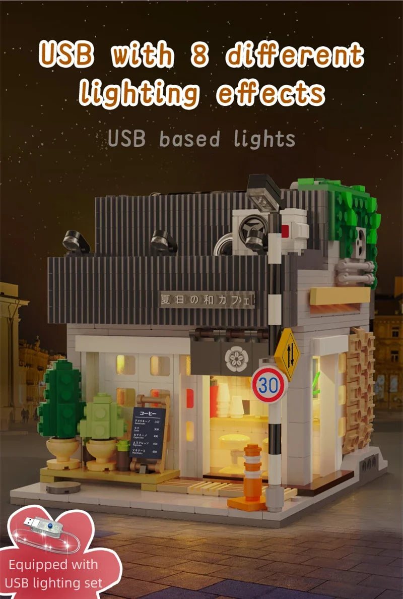 Café Japonais d’Été – Set de Construction CaDA (1116 pièces)