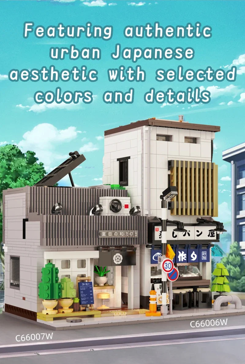 Café Japonais d’Été – Set de Construction CaDA (1116 pièces)