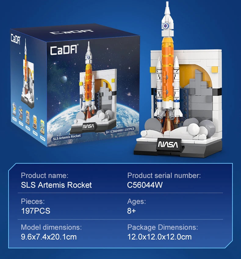 Mini Dioramas Officiels NASA à Construire – Collection Complète CaDA (6 modèles)