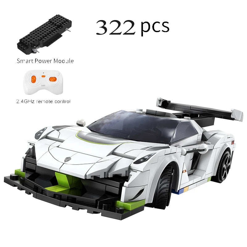 Voiture de Sport Télécommandée CaDA – Modèle Ghost Racer (322 pièces)
