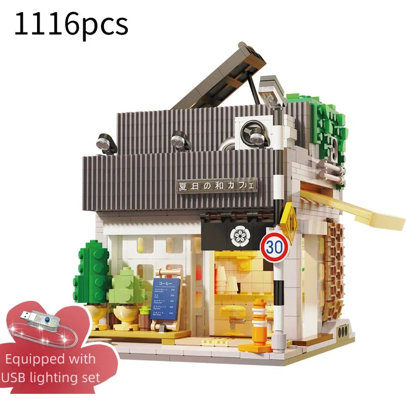 Café Japonais d’Été – Set de Construction CaDA (1116 pièces)