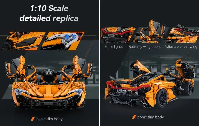 Supercar CaDA à Construire – Modèle 1:10 (3617 pièces)
