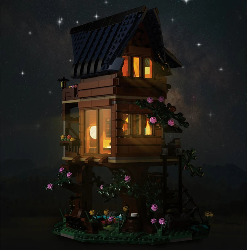 Cabane Perchée dans un Arbre – Modèle 4 Saisons (1155 pièces)