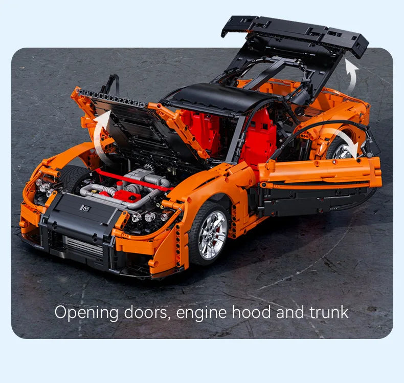 Mazda RX-7 CaDA – Supercar Télécommandée à Construire (3305 pièces, Échelle 1:8, Modèle Officiel)