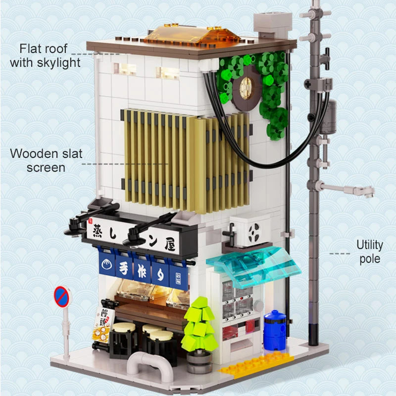 Maquette Japonaise à Construire – Steamed Bun Shop (1108 pièces)