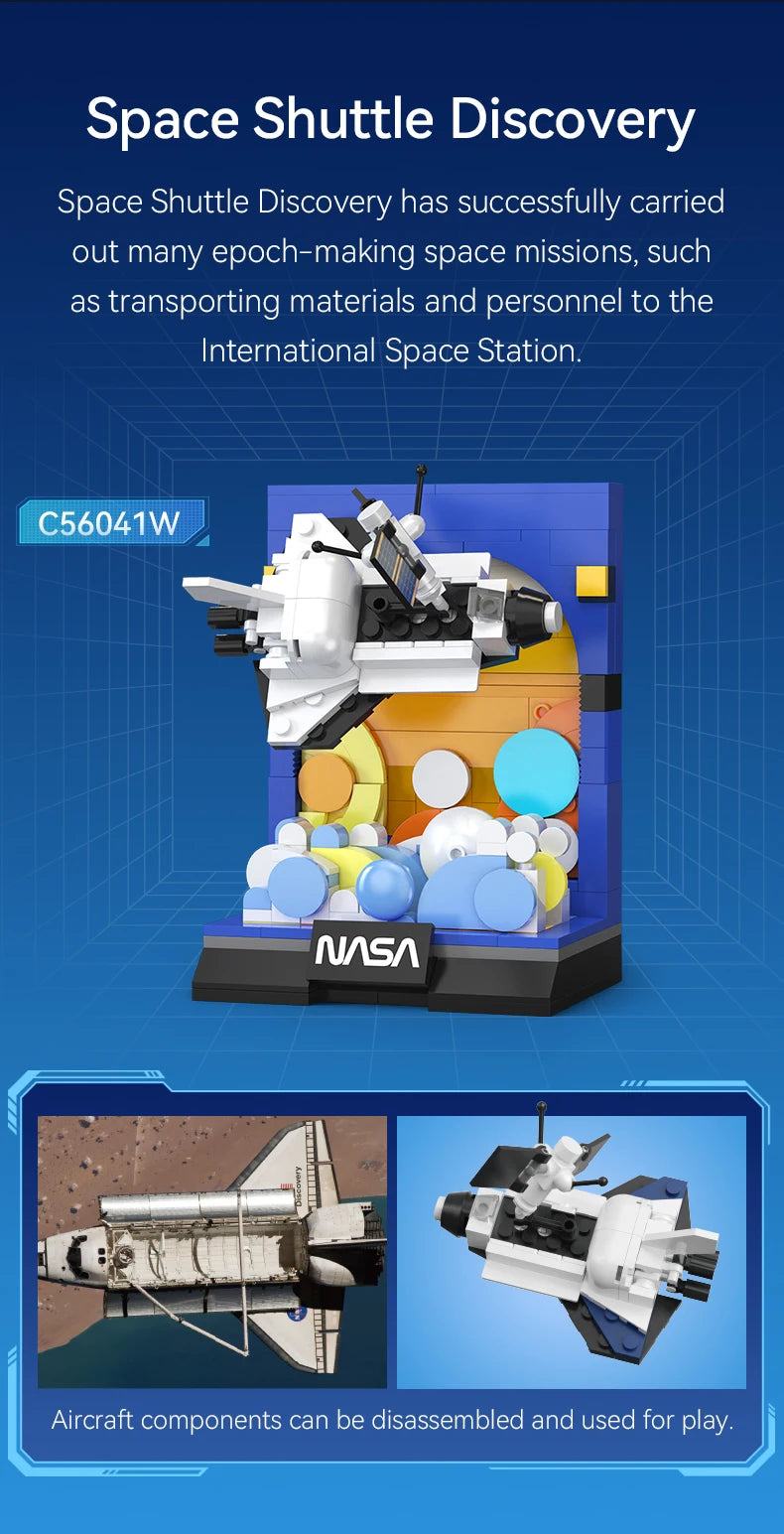Mini Dioramas Officiels NASA à Construire – Collection Complète CaDA (6 modèles)