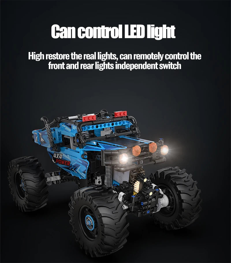 Voiture Tout-Terrain Télécommandée CaDA – Modèle 4x4 Power (699 pièces)