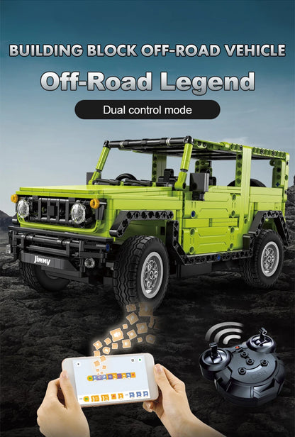 CaDA Suzuki Jimny RC – Voiture Off-Road Télécommandée à Construire (579 pièces)
