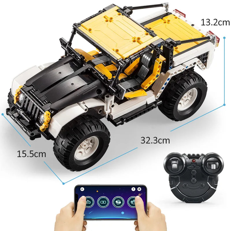 Voiture Tout-Terrain Télécommandée CaDA – 4x4 Off-Road à Construire (542 pièces)