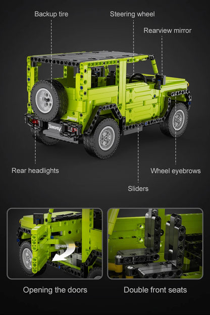 CaDA Suzuki Jimny RC – Voiture Off-Road Télécommandée à Construire (579 pièces)