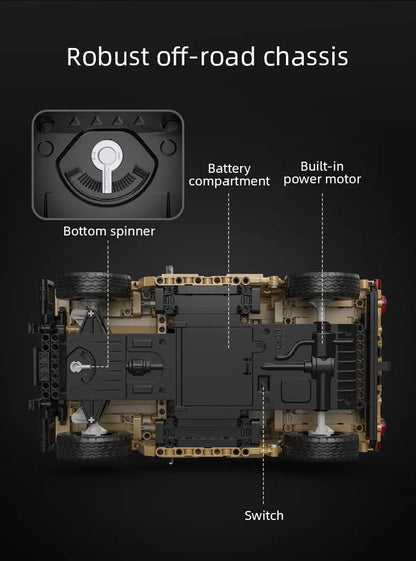 Véhicule Militaire Télécommandé CaDA – Modèle HUMVEE H1 (3935 pièces)