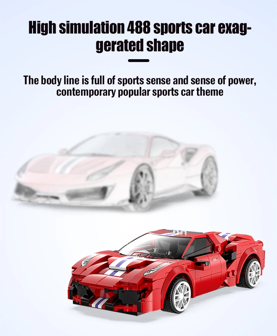 Voiture de Course Télécommandée CaDA – Modèle Red Striker (306 pièces)