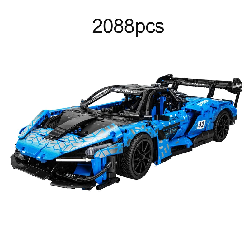 Voiture de Course Télécommandée CaDA – Modèle Extreme Blue (2088 pièces)