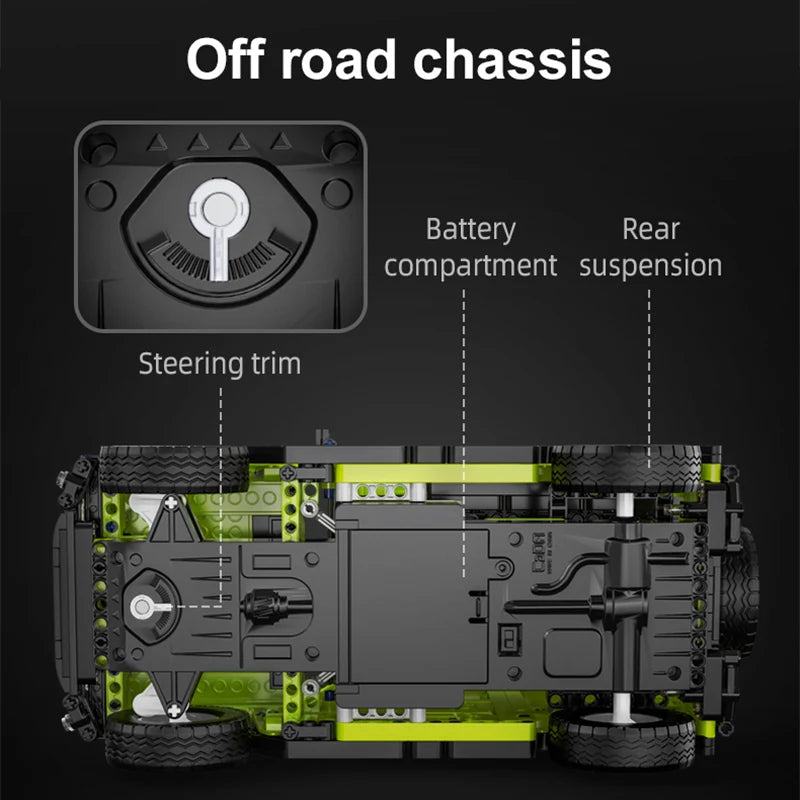 CaDA Suzuki Jimny RC – Voiture Off-Road Télécommandée à Construire (579 pièces)