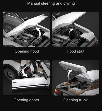 Voiture à Construire CaDA – Toyota AE86 Initial D (1324 pièces, motorisable)