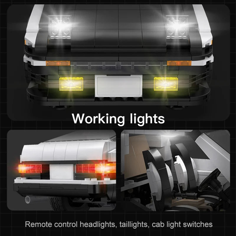 Voiture à Construire CaDA – Toyota AE86 Initial D (1324 pièces, motorisable)
