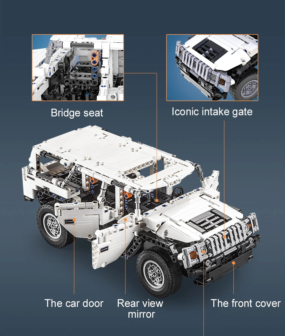 SUV Télécommandé CaDA – Warrior H2 (575 pièces)