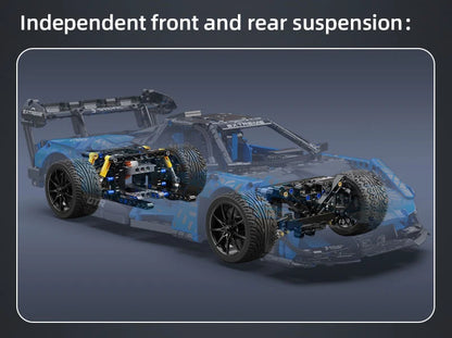 Voiture de Course Télécommandée CaDA – Modèle Extreme Blue (2088 pièces)