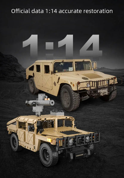 Véhicule Militaire Télécommandé CaDA – Modèle HUMVEE H1 (3935 pièces)
