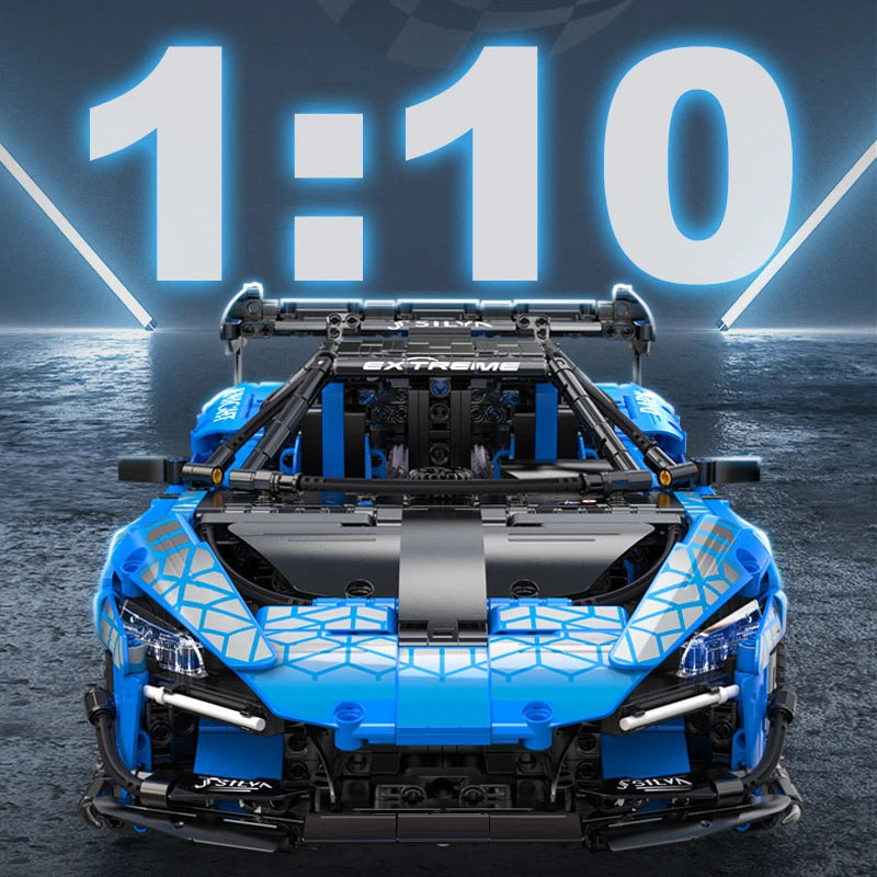 Voiture de Course Télécommandée CaDA – Modèle Extreme Blue (2088 pièces)