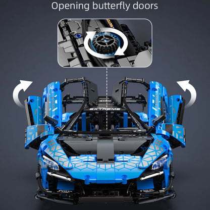 Voiture de Course Télécommandée CaDA – Modèle Extreme Blue (2088 pièces)