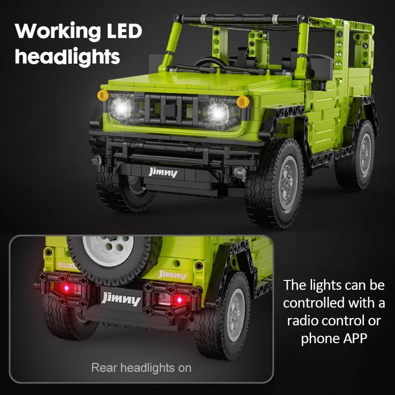 CaDA Suzuki Jimny RC – Voiture Off-Road Télécommandée à Construire (579 pièces)
