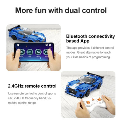 Voiture de Course Télécommandée CaDA – Modèle Blue Knight (325 pièces)