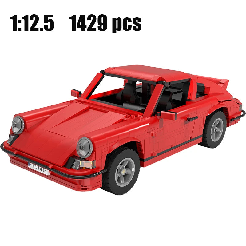 Voiture de Sport Classique CaDA – Kit Télécommandé à Construire (1429 pièces, Échelle 1:12.5)