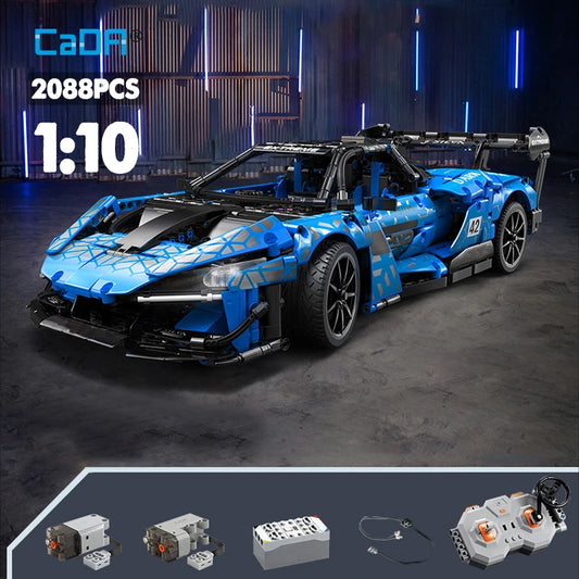 Voiture de Course Télécommandée CaDA – Modèle Extreme Blue (2088 pièces)