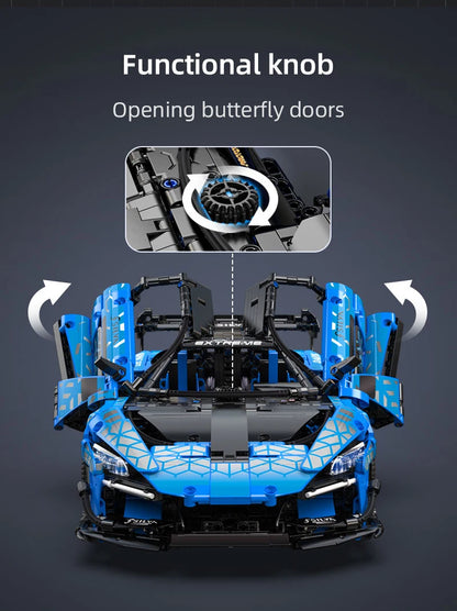 Voiture de Course Télécommandée CaDA – Modèle Extreme Blue (2088 pièces)
