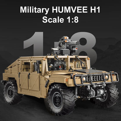 Véhicule Militaire Télécommandé CaDA – Modèle HUMVEE H1 (3935 pièces)