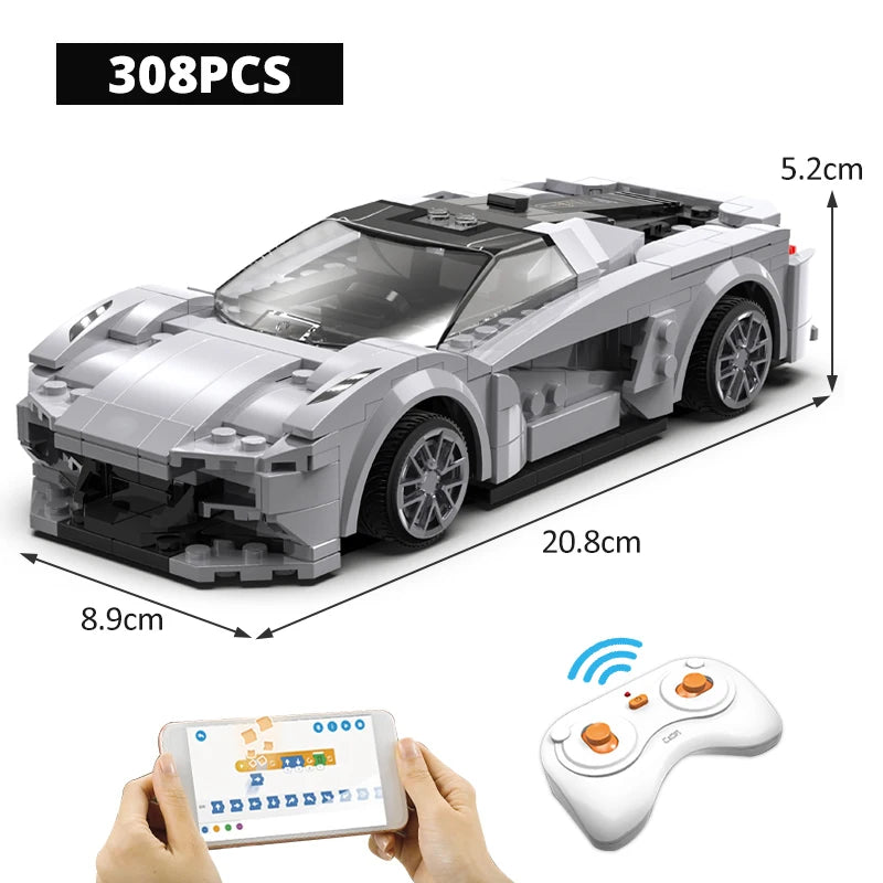 Voiture de Sport Télécommandée – CaDA Blaze Car (295 pièces)