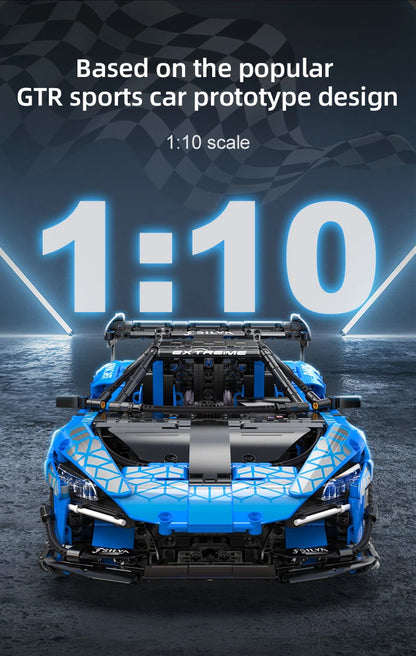 Voiture de Course Télécommandée CaDA – Modèle Extreme Blue (2088 pièces)