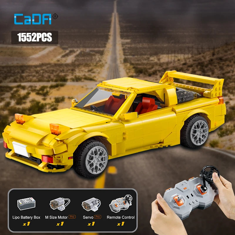 Voiture Tuning Télécommandée CaDA – Modèle Street Racer 1:12 (1552 pièces)