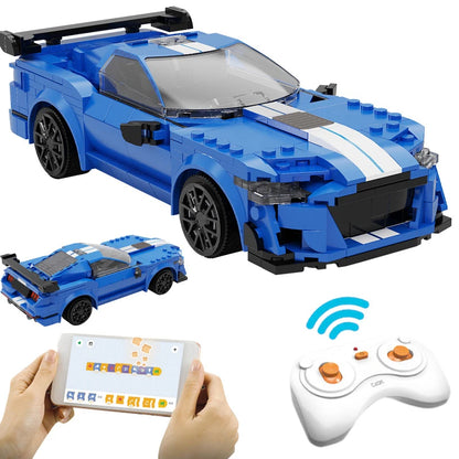 Voiture de Course Télécommandée CaDA – Modèle Blue Knight (325 pièces)