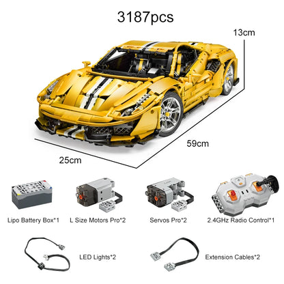 Voiture de Sport Télécommandée CaDA – Modèle Super Car (3187 pièces)