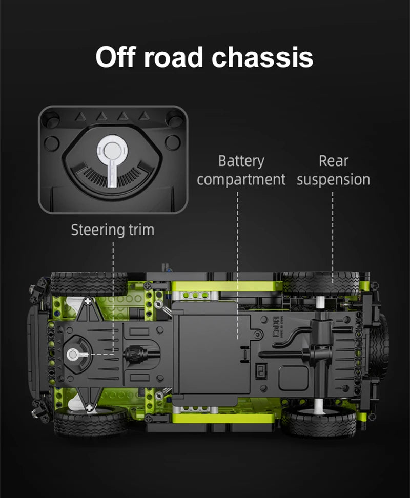 CaDA Suzuki Jimny RC – Voiture Off-Road Télécommandée à Construire (579 pièces)