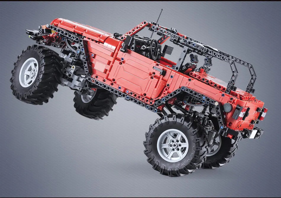 Voiture 4x4 Télécommandée à Construire – CaDA Adventurer (1941 pièces, LED, 3 moteurs)