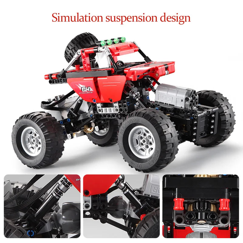 Voiture 4x4 Télécommandée à Construire – CaDA Climbing Car (489 pièces)