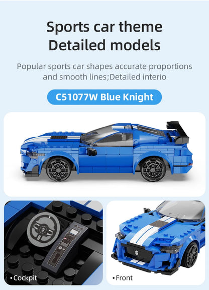 Voiture de Course Télécommandée CaDA – Modèle Blue Knight (325 pièces)