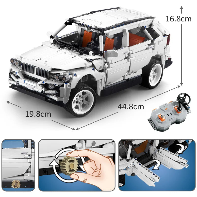 Voiture Télécommandée CaDA – Modèle Warrior H2 SUV (2208 pièces)